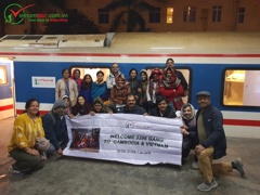 Phaniraj group on the way to Sapa 