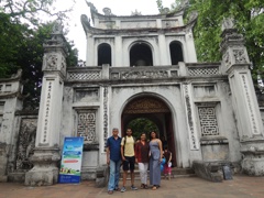 Mr Yogita and family in Hoa Lu ancient capital